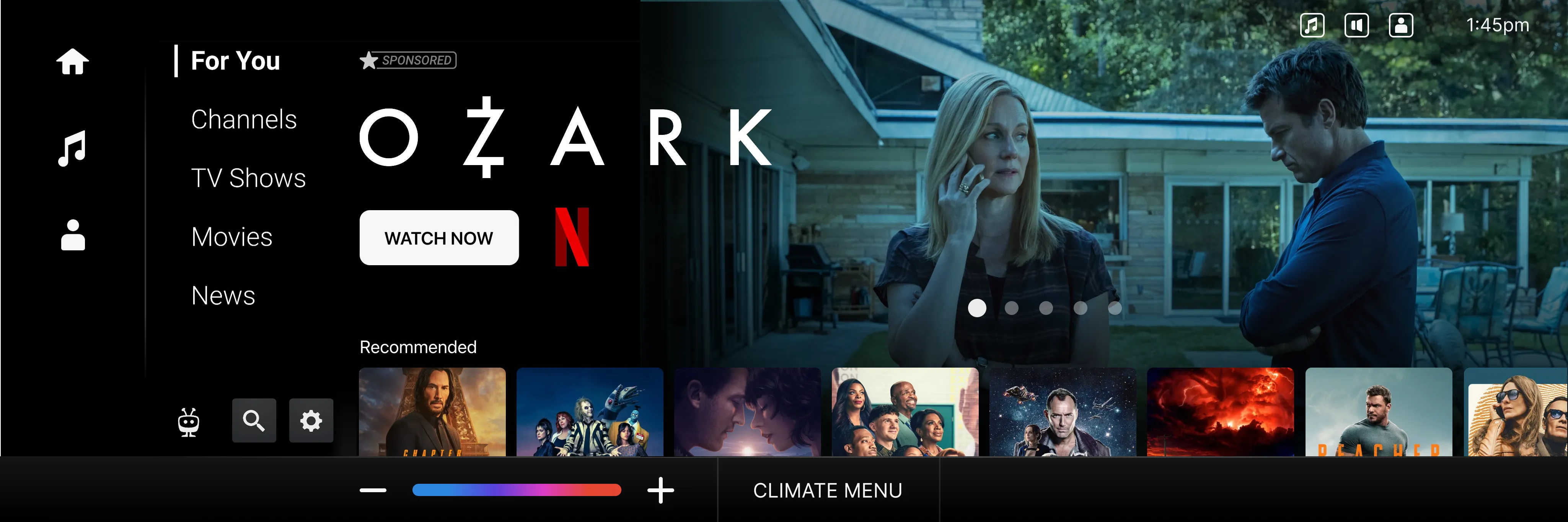 In-vehicle entertainment UX — case study hero visual